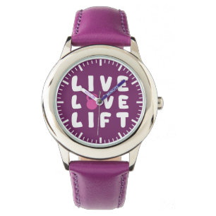 Live, Love, Lift Fitness Gym Watch