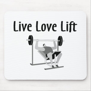 Live Love Lift Mouse Mat