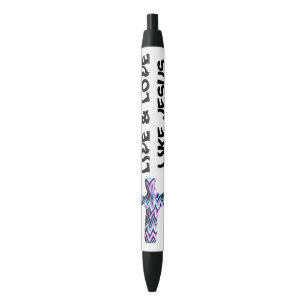 LIVE & LOVE LIKE JESUS w/ cross Black Ink Pen