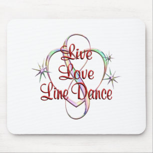 Live Love Line Dance Mouse Mat