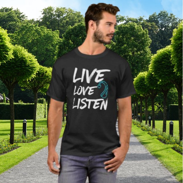 Live Love Listen - Deaf Awareness T-Shirt (Creator Uploaded)