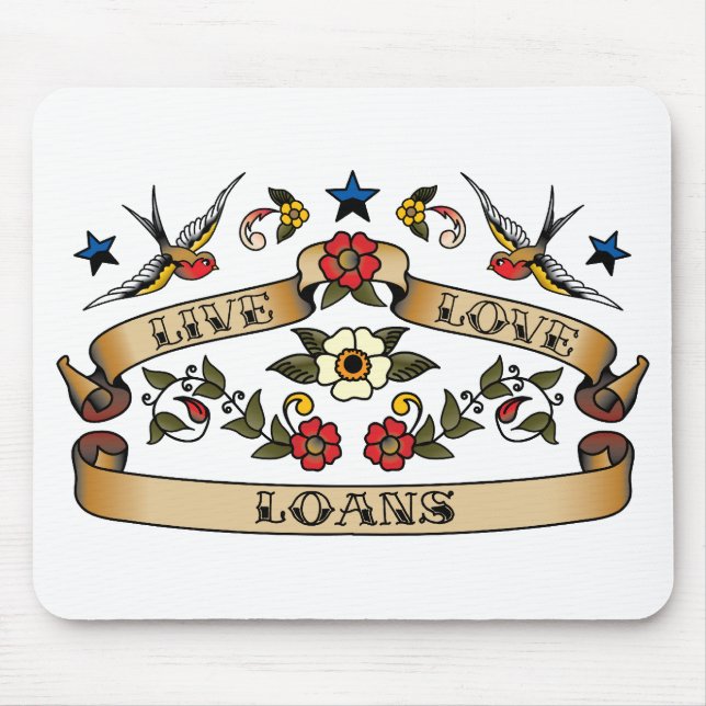 Live Love Loans Mouse Mat (Front)