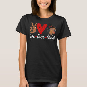 Live-Love-Loc'd African Cultures, Black Pride Hist T-Shirt