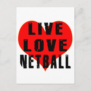 Live Love Netball Postcard