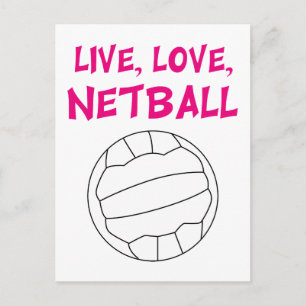 Live Love Netball Postcard