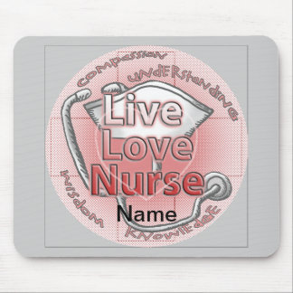 Live Love Nurse Mouse Mat