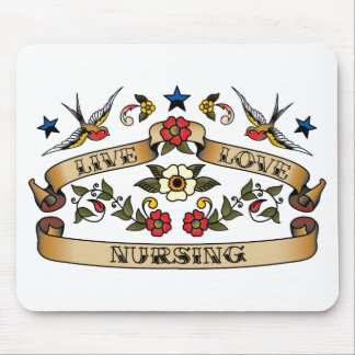 Live Love Nursing Mouse Mat