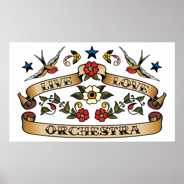 Live Love Orchestra Poster (Front)