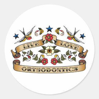 Live Love Orthodontics Classic Round Sticker