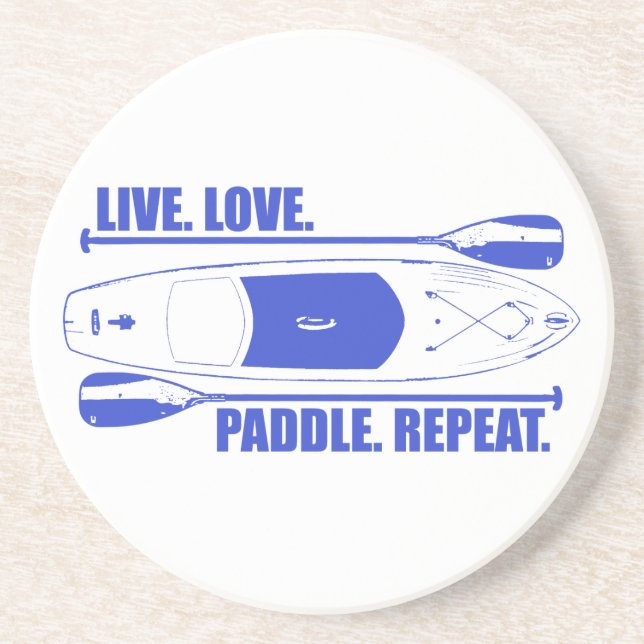 Live Love Paddle Repeat Coaster (Front)