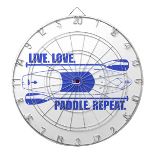 Live Love Paddle Repeat Dartboard