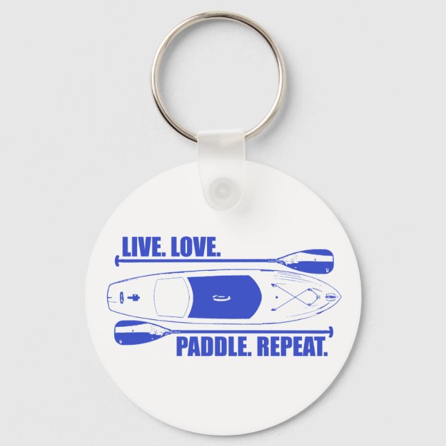 Live Love Paddle Repeat Key Ring (Front)