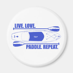 Live Love Paddle Repeat Magnet