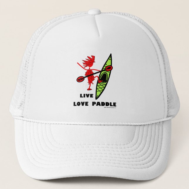 Live Love Paddle Trucker Hat (Front)