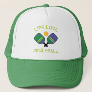 😍 Live, love , pickleball green Trucker Hat