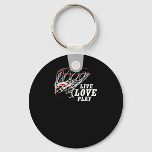 Live Love Play Basketball By Subgirl Key Ring