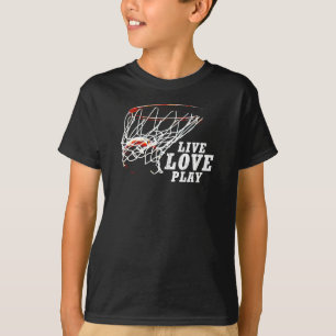 Live Love Play Basketball By Subgirl T-Shirt