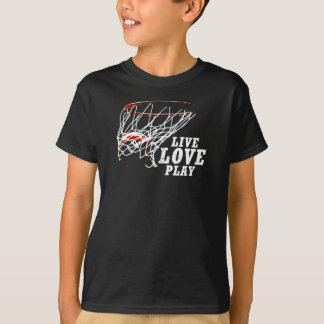 Live Love Play Basketball By Subgirl  T-Shirt