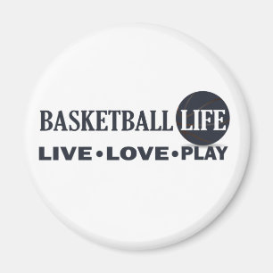 live love play basketball magnet