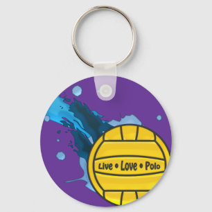 Live Love Polo - Water Polo Keyring