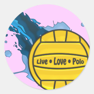 Live Love Polo - Water Polo Stickers