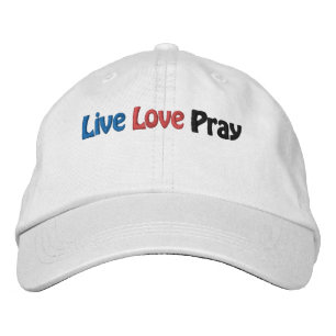 Live Love Pray Bible Quote Customise It Embroidered Hat