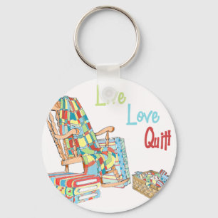 Live..Love..Quilt Key Ring