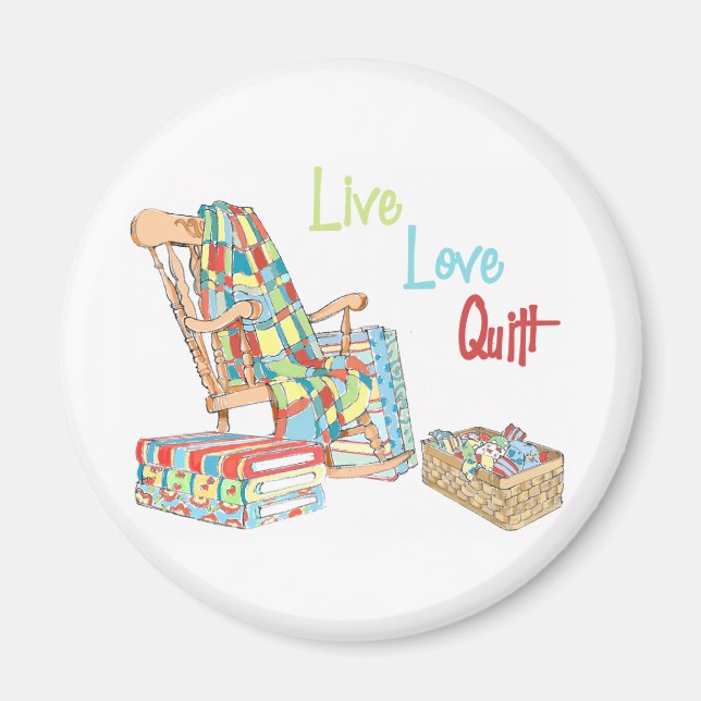 Live..Love..Quilt Magnet (Front)