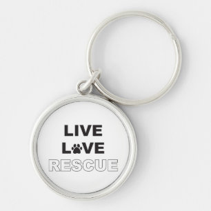 Live Love Rescue Key Ring