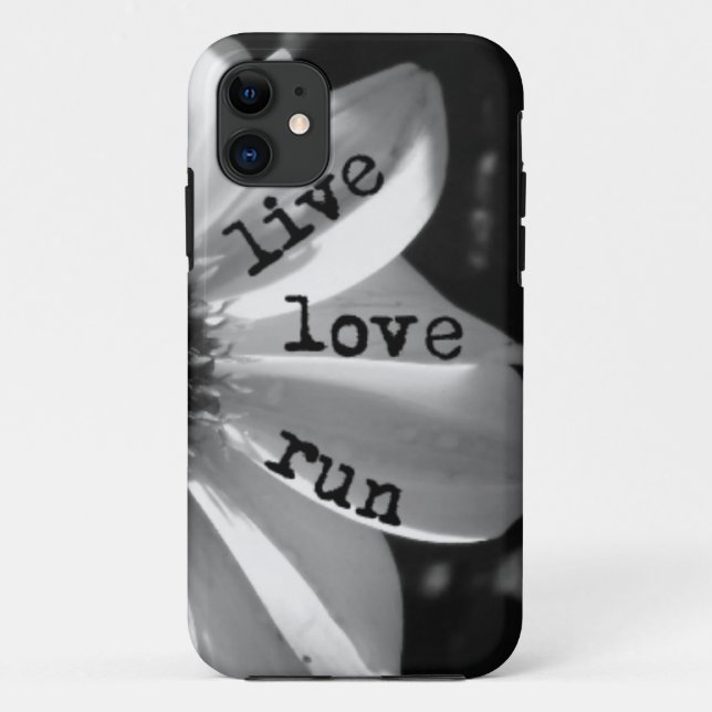 Live Love Run phone case by Vetro Designs (Back)
