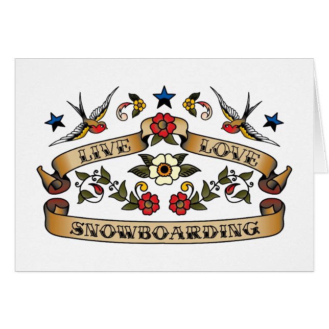 Live Love Snowboarding (Front Horizontal)