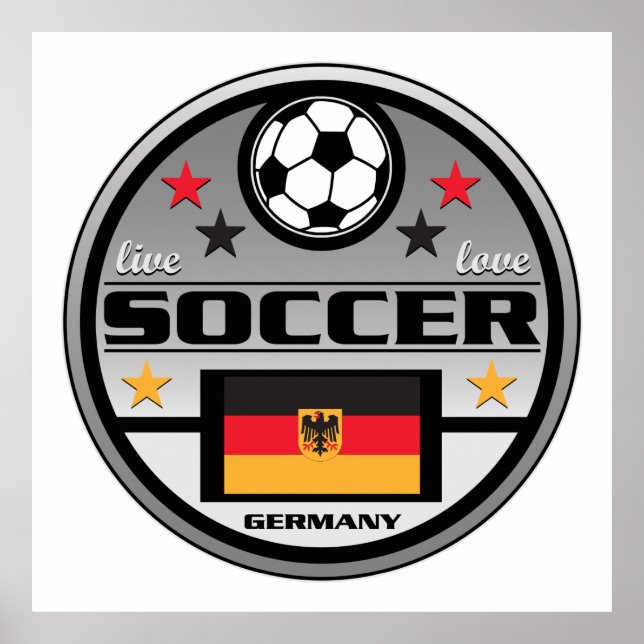 Live Love Soccer Germany Poster (Front)