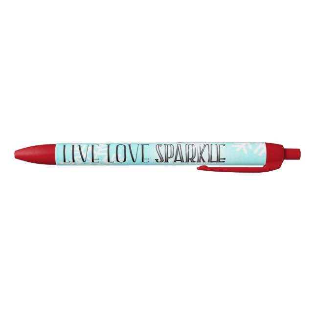 "LIVE LOVE SPARKLE" BLACK INK PEN (Bottom)