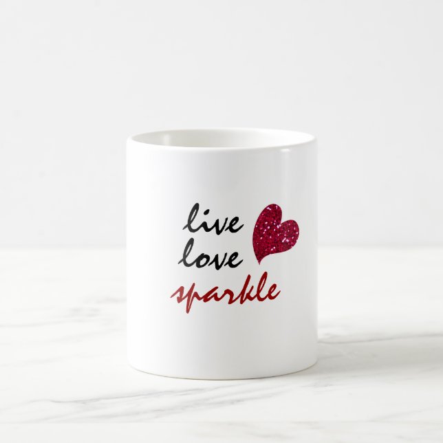 Live Love Sparkle Coffee Mug (Center)