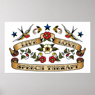 Live Love Speech Therapy Poster