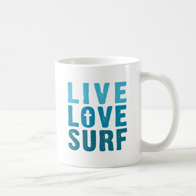 live-love-surf coffee mug (Right)