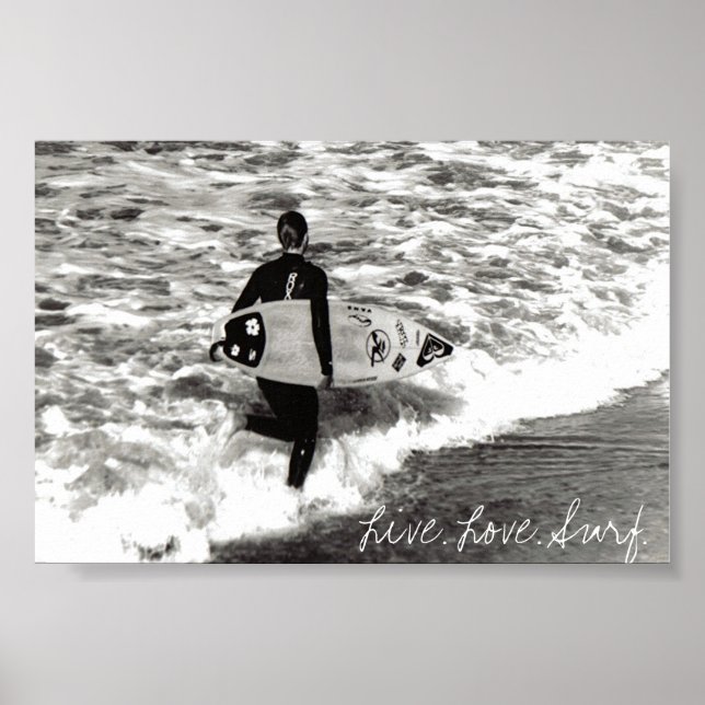 Live. Love. Surf. Poster (Front)