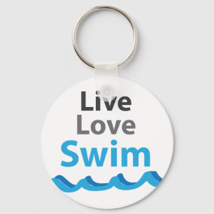 Live_Love_Swim Key Ring