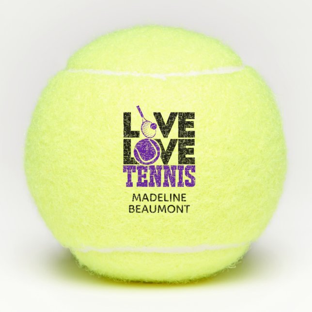 Live LOVE Tennis Balls (Front)