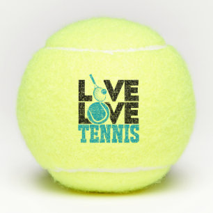 Live LOVE Tennis Teal Tennis Ball