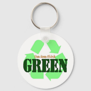 Live-Love-Think GREEN Keychain