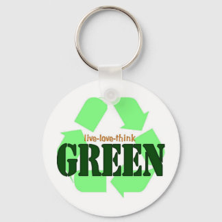 Live-Love-Think GREEN Keychain