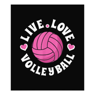 Live Love Volleyball For Women Girls Volleyball Fa Photo Print
