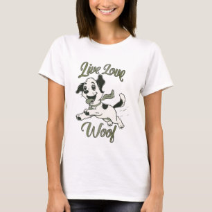 Live Love Woof Funny Dog T-Shirt