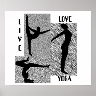 Live Love Yoga Poster