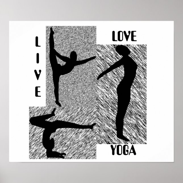 Live Love Yoga Poster (Front)