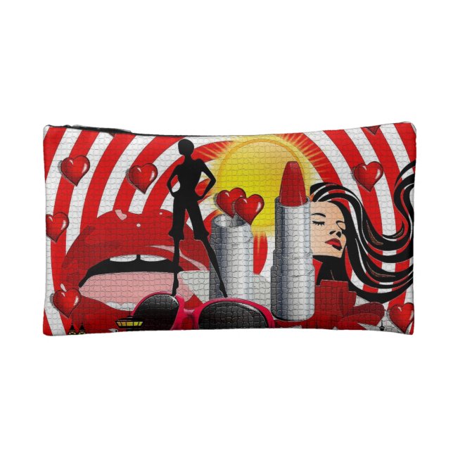 Live & Love Yourself Small Cosmetics Bag (Back)