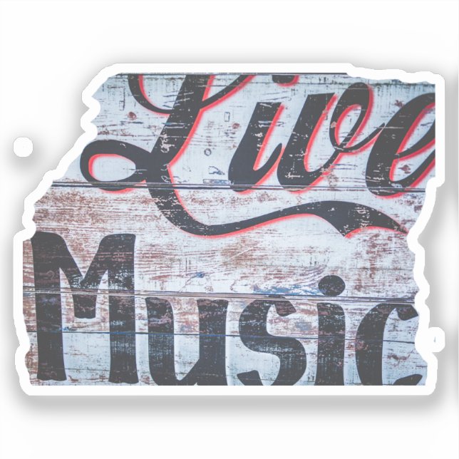Live Music Painted Sign Photo (Front)