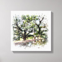 *~* Live Oak New Orleans Living Oaks Art Painting 