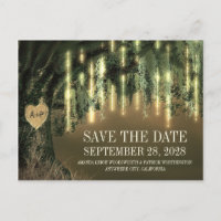 Live Oak Tree Spanish Moss Save The Date Cards